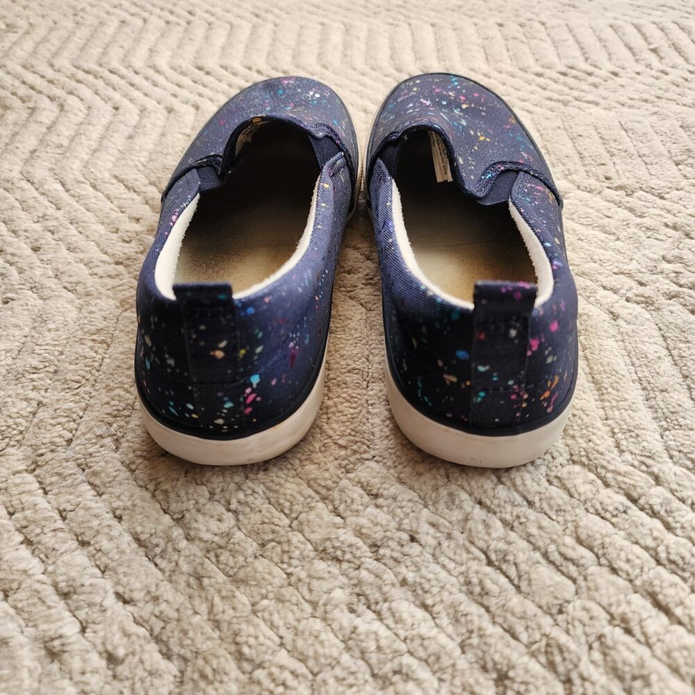 Cat & Jack Kids Slip-On Sneakers | Paint Splatter | Size 4 - Picture 8 of 10